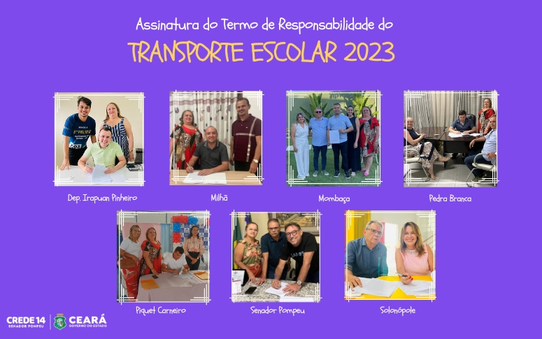 Prefeitos assinam Termo de Responsabilidade do Transporte Escolar 2023
